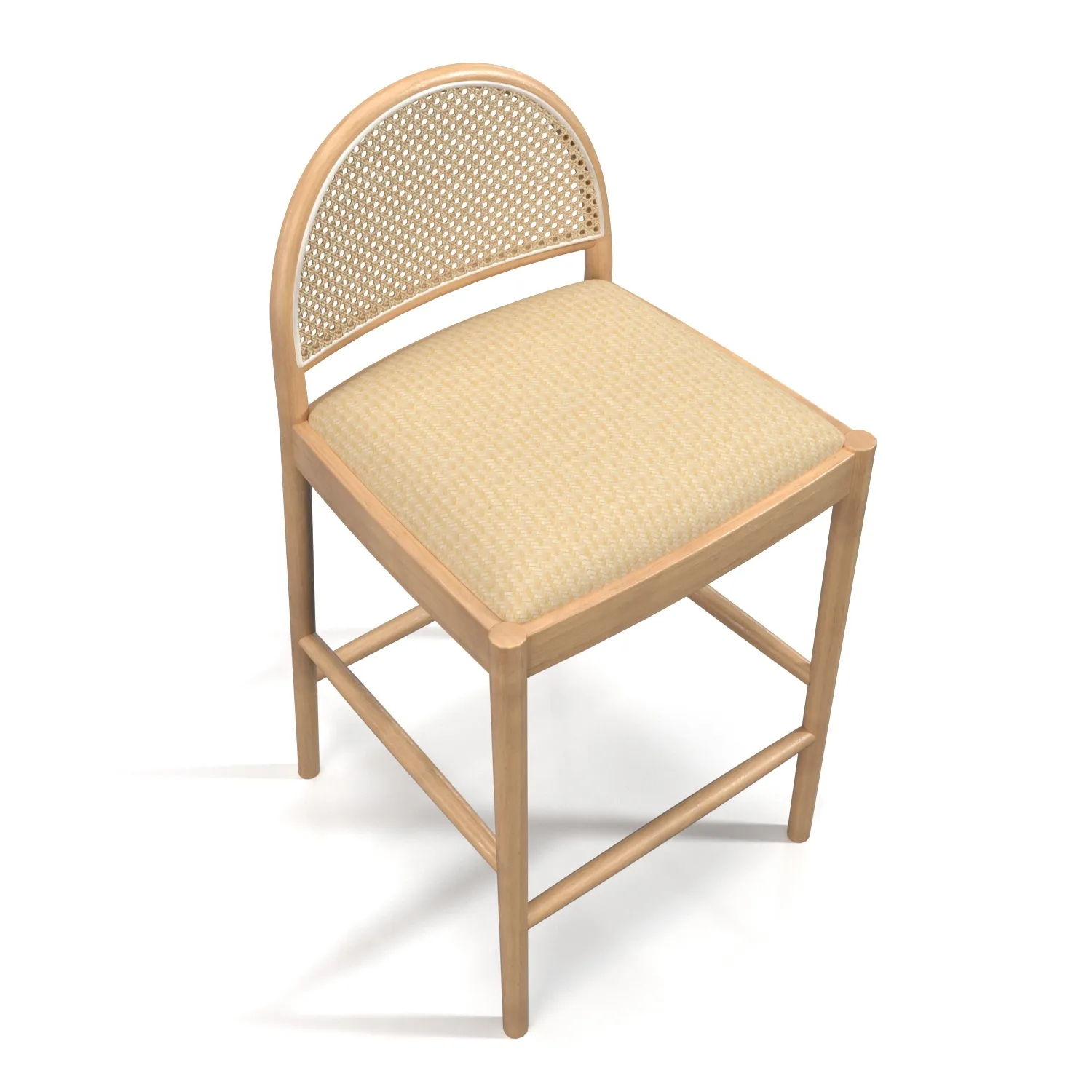 Hadden Natural Counter Stool PBR 3D Model_03